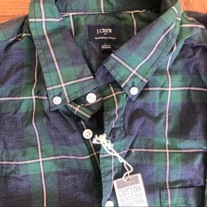 J. Crew heathered cotton button-down shirt NWT